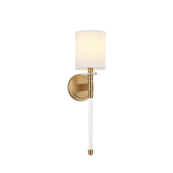 Matteo Lighting Fairburn S00801AG Aged Gold Brass Wall Sconce