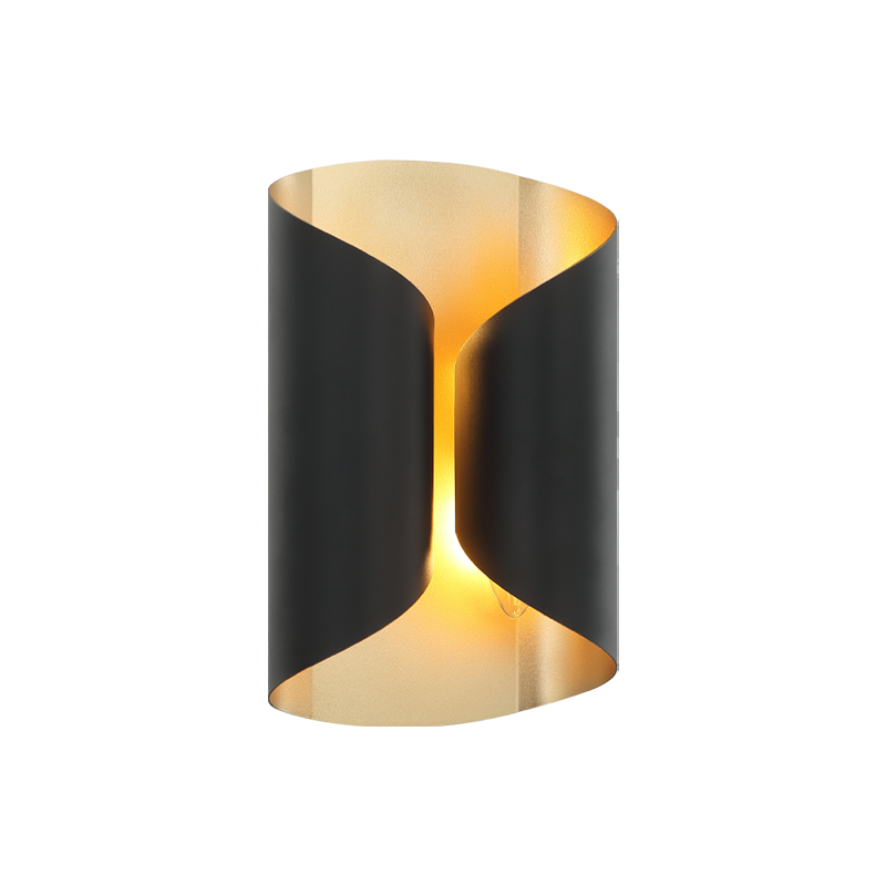 Matteo Lighting Ripcurl S01602MB Matte Black Wall Sconce