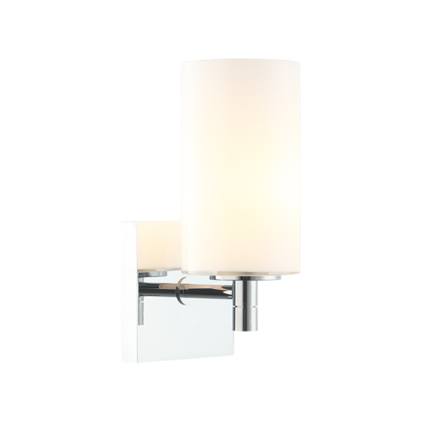 Matteo Lighting Candela S04901CHOP Chrome Opal Wall Sconce