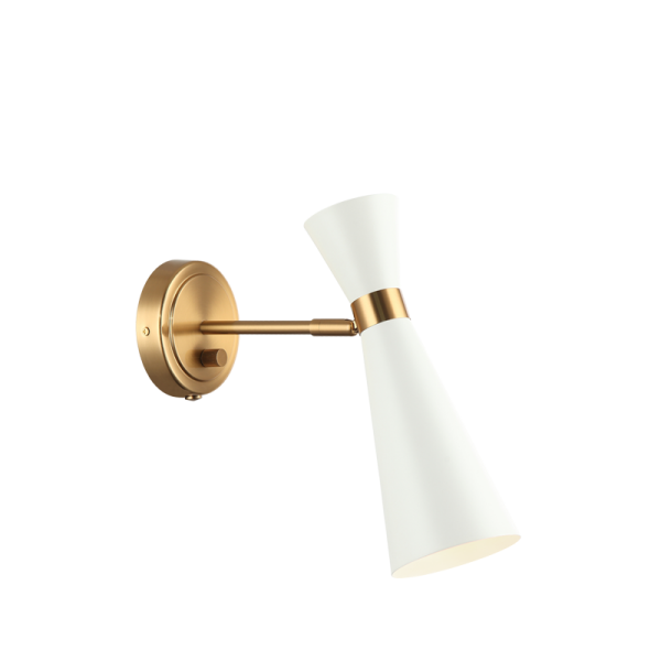 Matteo Lighting Blaze S09611AGWH wall sconce