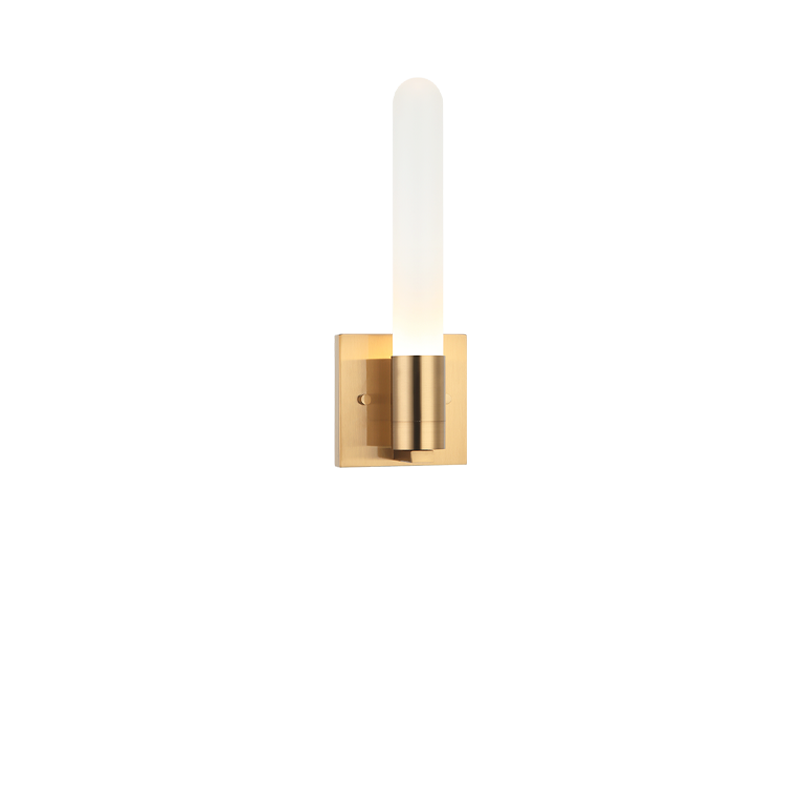 Matteo Lighting Aydin W65801AG Aged Gold Brass Wall Sconce
