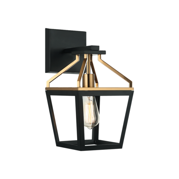 Matteo Lighting Mavonshire W67001BKAG wall sconce