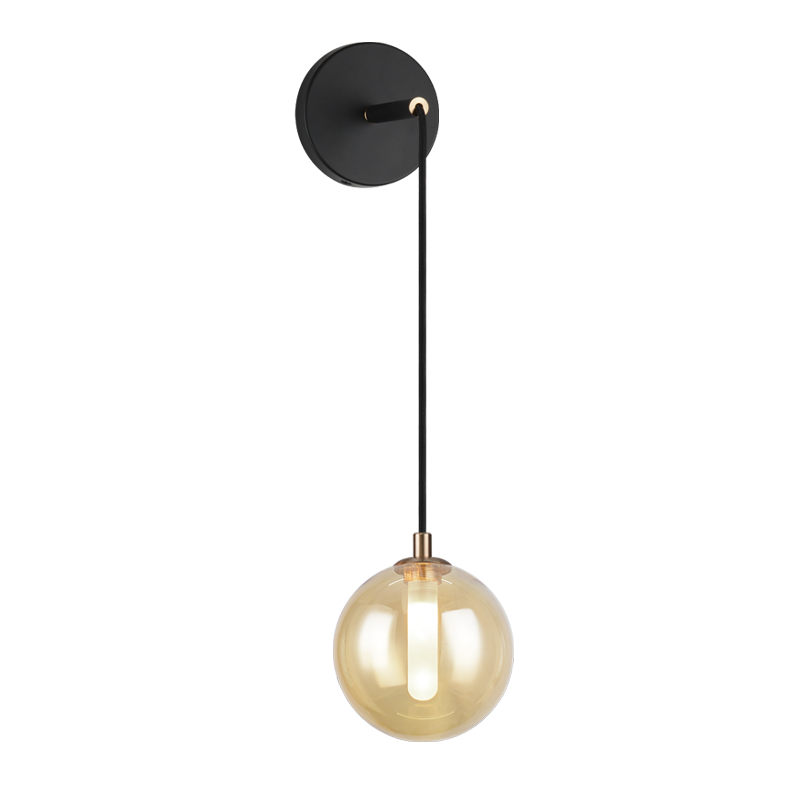 Matteo Lighting Magma W81001AM Amber Wall Sconce