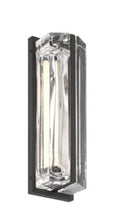Load image into Gallery viewer, Eurofase Langferd Outdoor Wall Sconce in Matte Black with Clear Glass