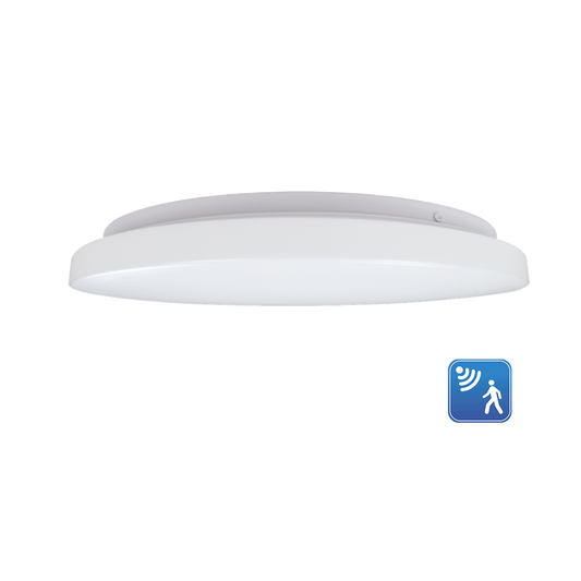 Reno LUMA 13 inch flushmount fixture with microwave sensor