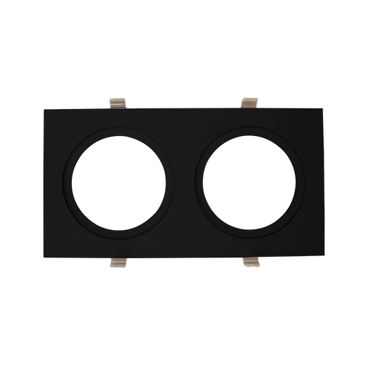 Reno AURA Multiple Lighting System Plates For Two Round Regressed Gimbals - 3.5" / Black