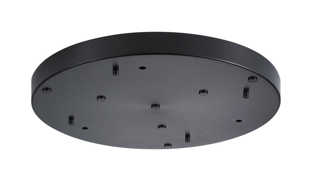 Matteo Lighting CP0129OB round multi ceiling canopy in Oxidized Black