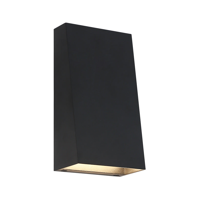 Matteo Lighting Dakota E21104MB 5CCT outdoor LED wall sconce in Matte Black