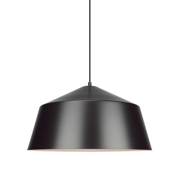 Matteo Lighting Encase C64001BZ pendant in Bronze with white interior