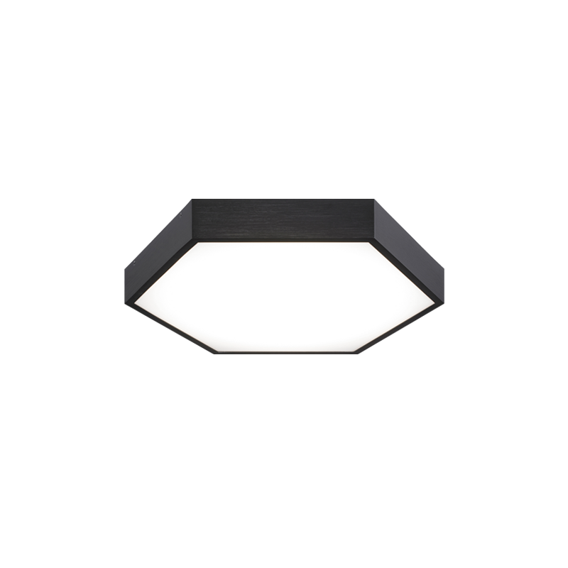 Matteo Lighting Hexol M12614OB LED flush mount in Oxidized Black