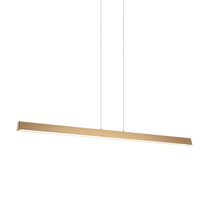 Matteo Lighting Isosceles C64945AG LED chandelier in Aged Gold Brass