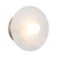 Load image into Gallery viewer, Matteo Lighting Monument WX42601CG wall sconce in Champagne Gold with Spanish Alabaster