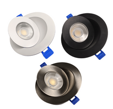 Load image into Gallery viewer, 4" LED Gimbal Recessed Fixture Round White