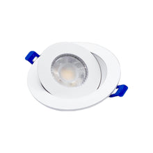 Load image into Gallery viewer, 4" LED Gimbal Recessed Fixture Round White