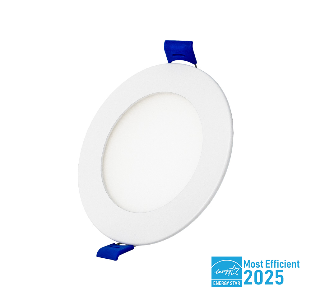 DawnRay DR04FR 4-inch round 5CCT slim LED recessed light