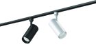 CanoLight 5CCT adjustable LED track head in black and white