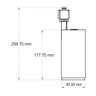 CanoLight 20W 5CCT LED track head product view