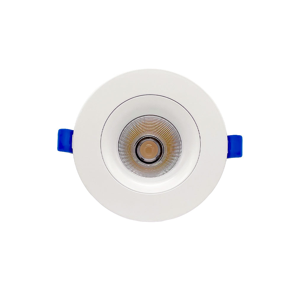 White 3.5-inch 5CCT regressed baffle LED downlight