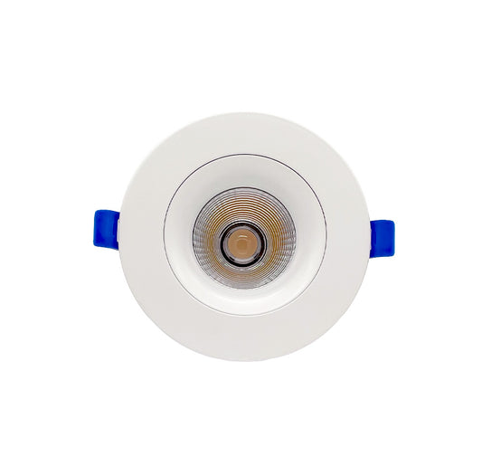 White 3.5-inch 5CCT regressed baffle LED downlight