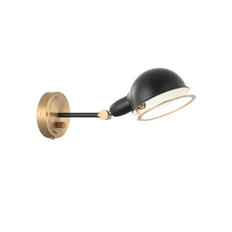 Matteo Lighting Blare S00711AGBK wall sconce