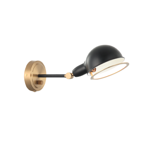 Matteo Lighting Blare S00711AGBK wall sconce