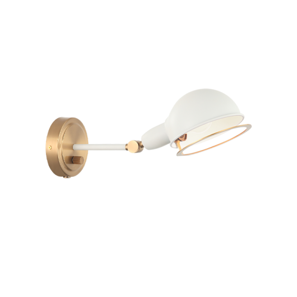Matteo Lighting Blare S00711AGWH wall sconce