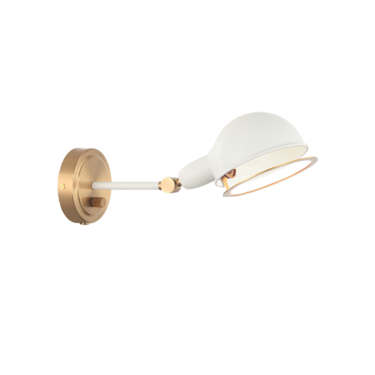 Matteo Lighting Blare S00711AGWH wall sconce