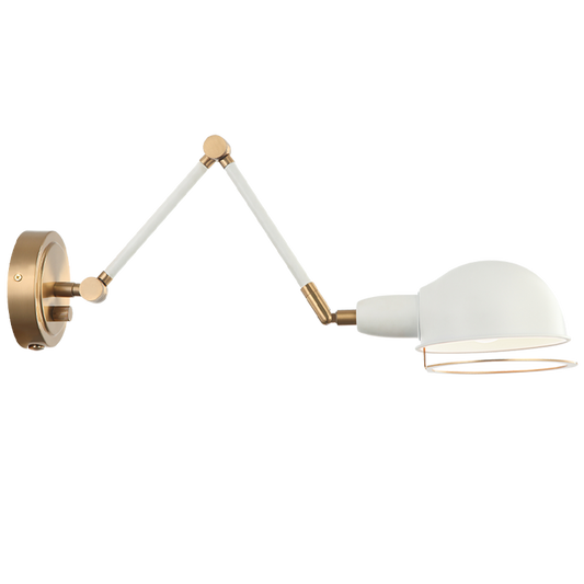 Matteo Lighting Blare S00721AGWH wall sconce
