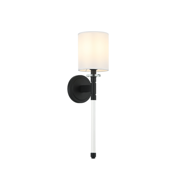 Matteo Lighting Fairburn S00801MB Matte Black Wall Sconce