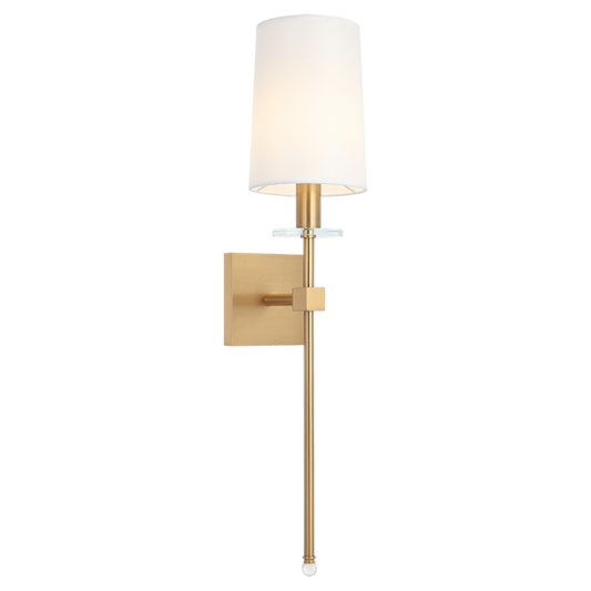 Matteo Lighting Fairburn S00811AG Aged Gold Brass Wall Sconce