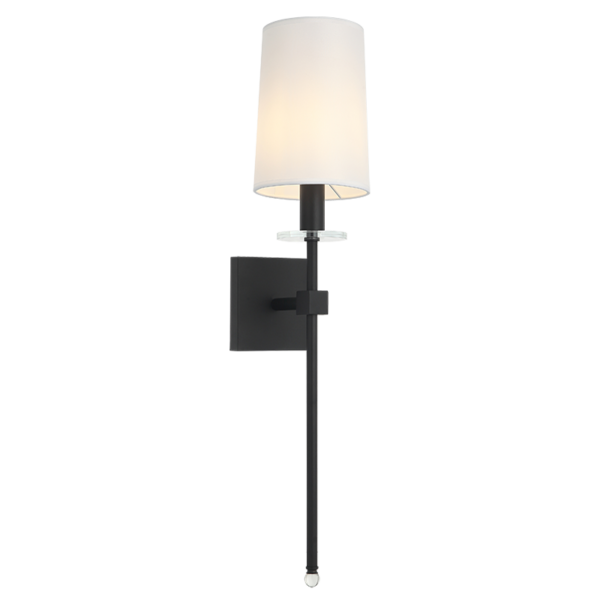 Matteo Lighting Fairburn S00811MB Matte Black Wall Sconce