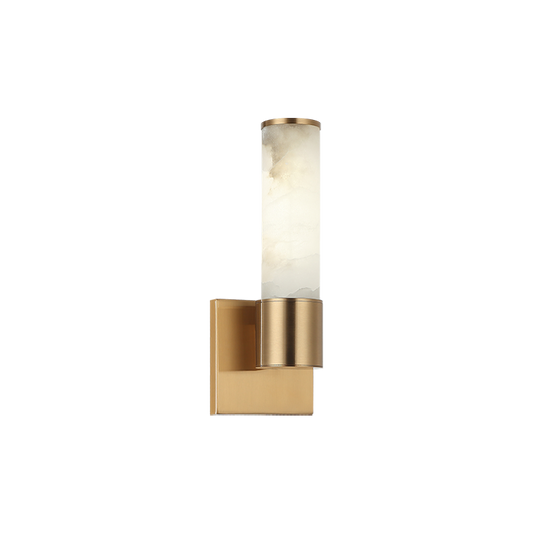 Matteo Lighting London S01401AG Aged Gold Brass Wall Sconce