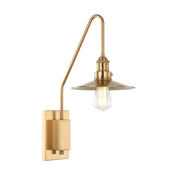 Matteo Lighting Bingrahm S01511AGAG Aged Gold Brass Wall Sconce