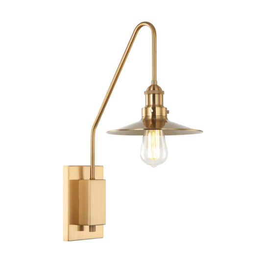 Matteo Lighting Bingrahm S01511AGAG Aged Gold Brass Wall Sconce