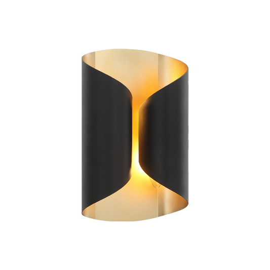 Matteo Lighting Ripcurl S01602MB Matte Black Wall Sconce