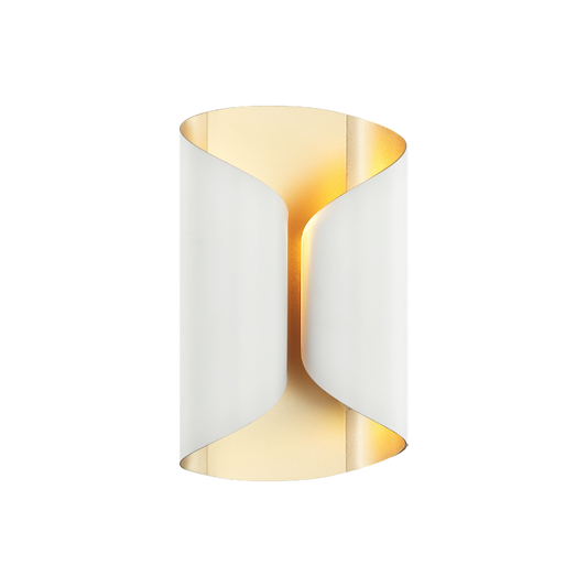 Matteo Lighting Ripcurl S01602WH White Wall Sconce