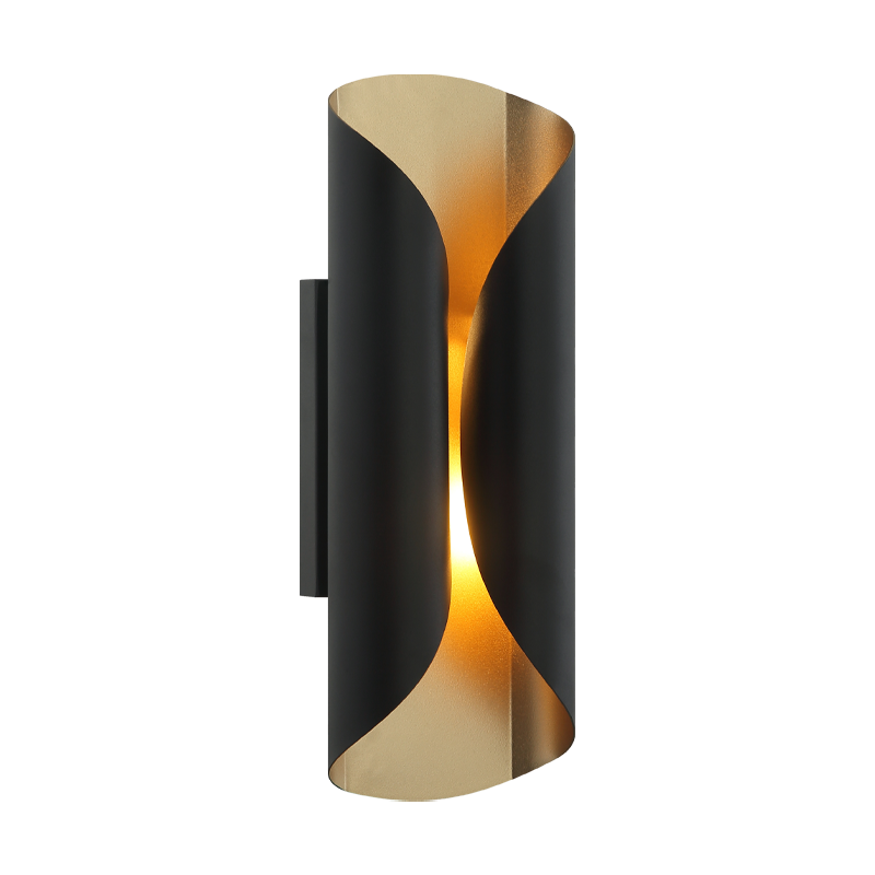 Matteo Lighting Ripcurl S01612MB Matte Black Wall Sconce