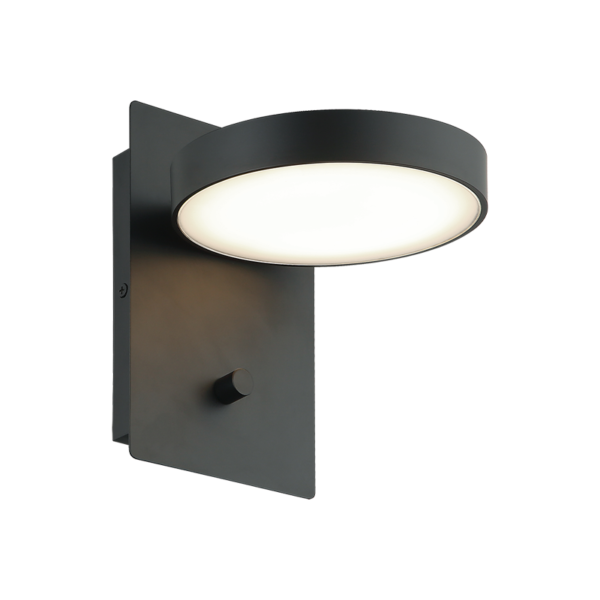 Matteo Lighting Azton S01801BK Black LED Wall Sconce