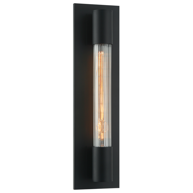Matteo Lighting Riely S02401MB Matte Black Wall Sconce
