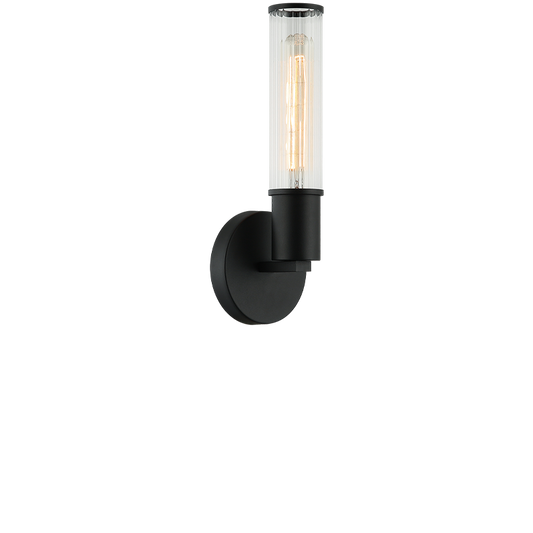 Matteo Lighting Klarice S02811MB Matte Black Wall Sconce