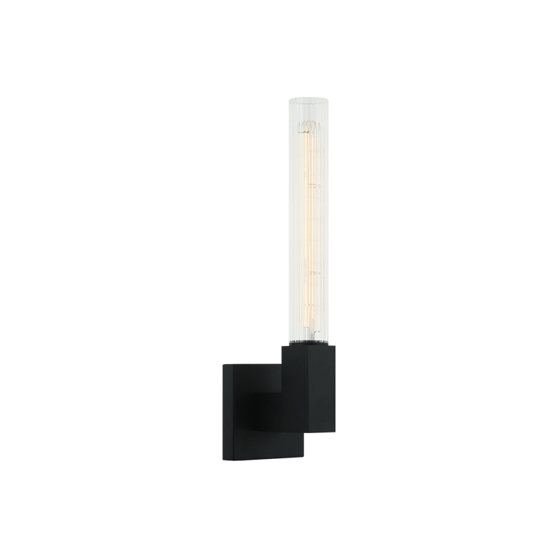 Matteo Lighting Odelle S03101BK Black Wall Sconce