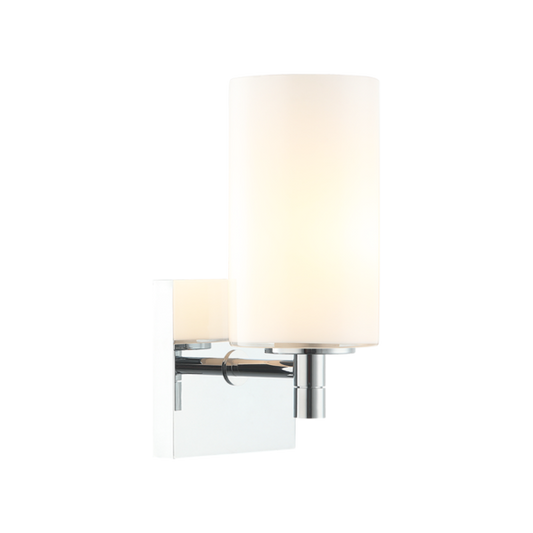 Matteo Lighting Candela S04901CHOP Chrome Opal Wall Sconce