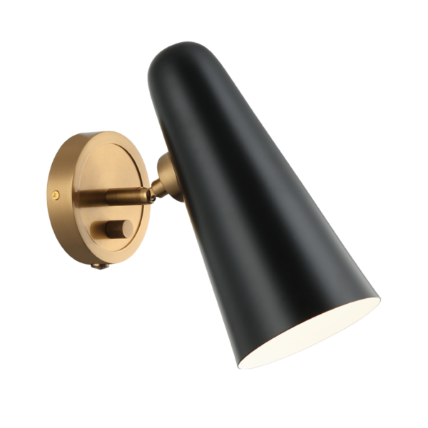 Matteo Lighting Blink S05211BK Black Wall Sconce