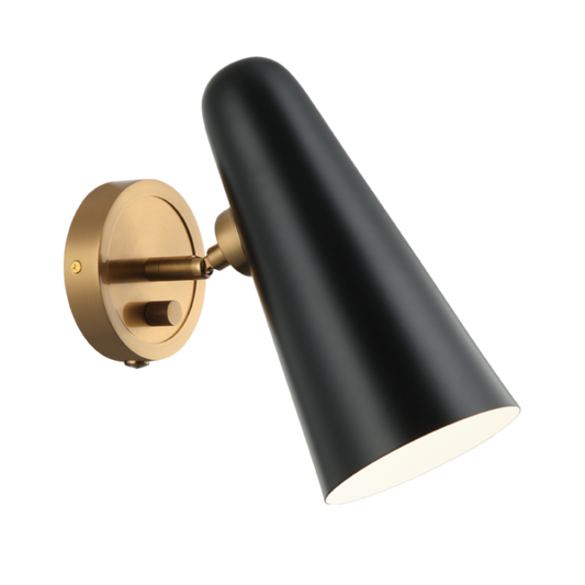 Matteo Lighting Blink S05211BK Black Wall Sconce