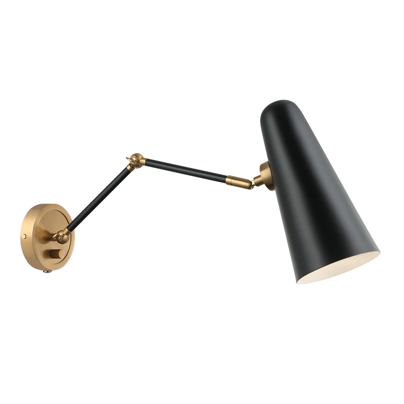 Matteo Lighting Blink S05221BK Black Wall Sconce