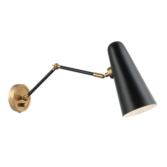 Matteo Lighting Blink S05221BK Black Wall Sconce
