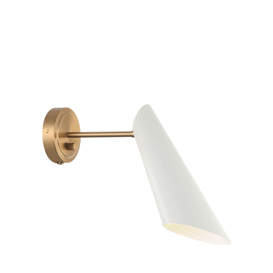 Matteo Lighting Butera S08011AGWH wall sconce