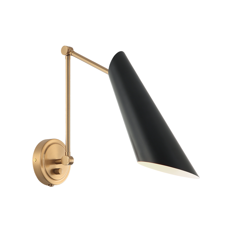 Matteo Lighting Butera S08021AGBK wall sconce
