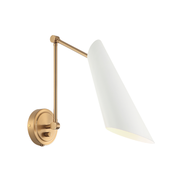 Matteo Lighting Butera S08021AGWH wall sconce