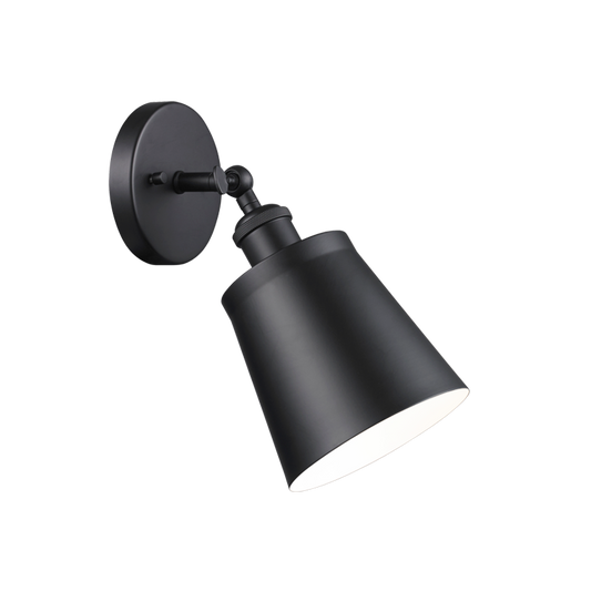 Matteo Lighting Kinsley S08201BK Black Wall Sconce